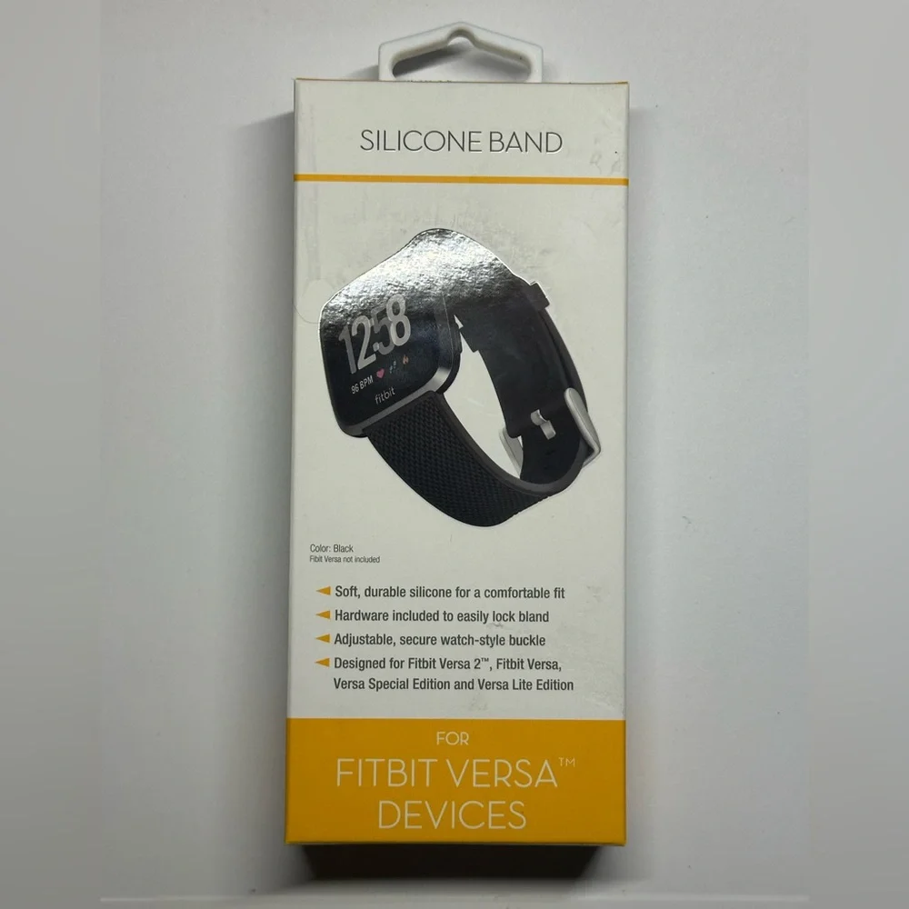 Fitbit Versa Black Arm & Wristband for Versatile Wear